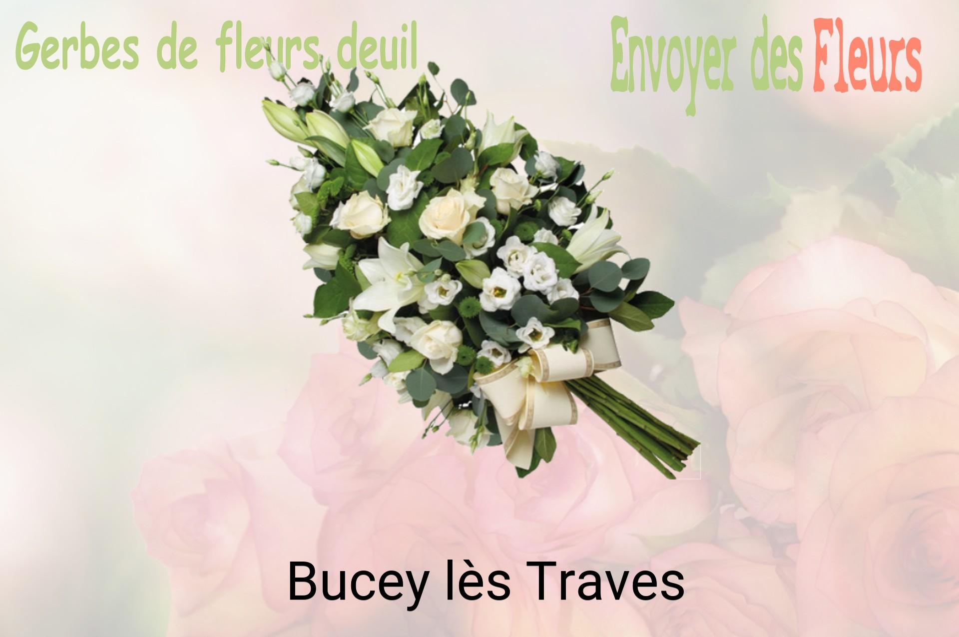 Gerbe de fleurs de deuil livrée à Bucey-lès-Traves